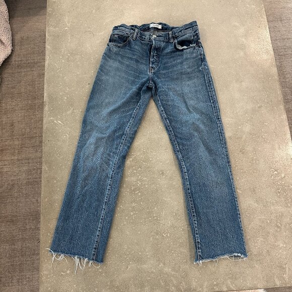 MOUSSY VINTAGE medium blue jeans boot leg Size 29 $370 - Picture 1 of 3